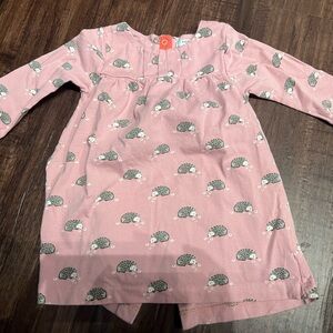 Baby Boden Pink Hedgehog Nightgown